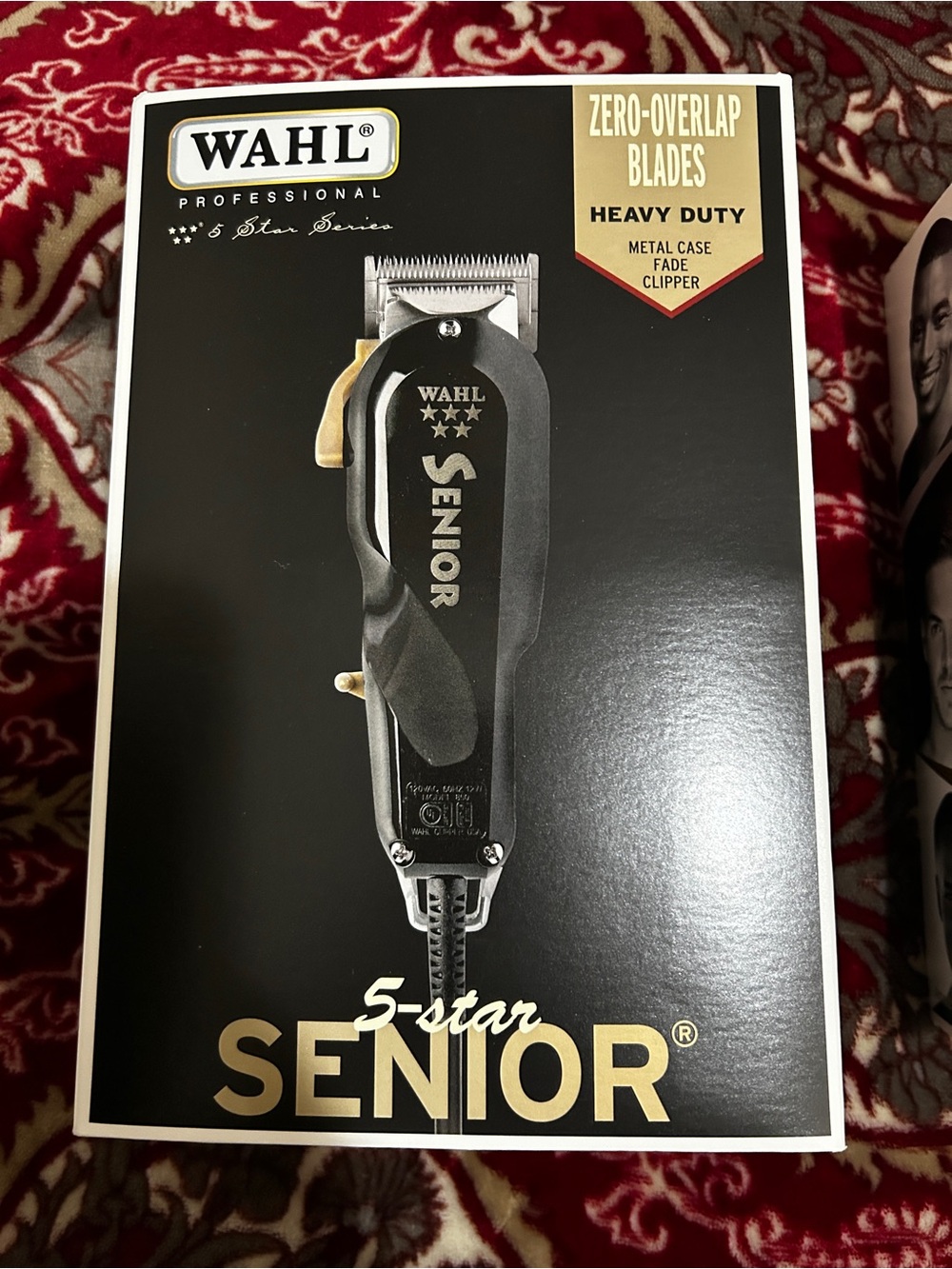 Wahl 5-Star Senior Heavy Duty Black Hair Clipper - Professional Men’s Grooming